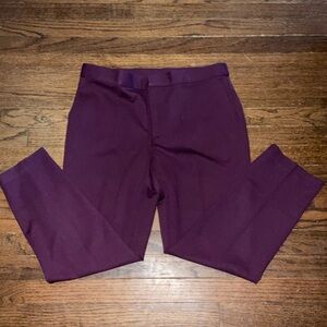 J. Jill Deep Plum Straight-Leg Pants